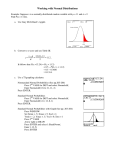 Working with Normal Distributions