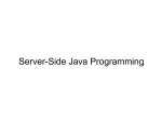Server-Side Java Programming