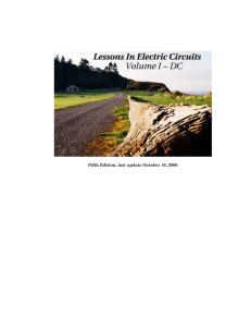 "Lessons In Electric Circuits, Volume I -