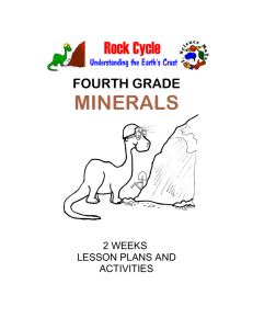 FOURTH GRADE MINERALS - Math/Science Nucleus