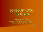 Igneous Rock Textures.