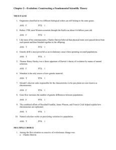 Chapter 2—Evolution: Constructing a Fundamental Scientific Theory
