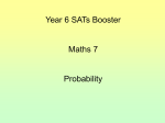 Maths booster lesson 7 probability