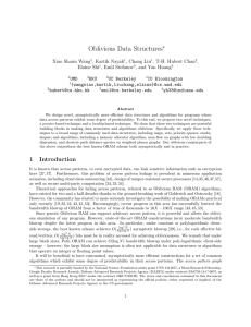 Oblivious Data Structures - Cryptology ePrint Archive