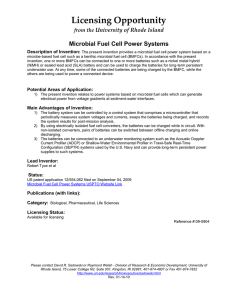 Microbial Fuel Cell Power Systems