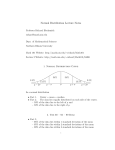 Normal Distribution Lecture Notes - NIU Math Department