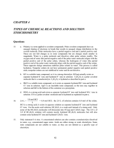 chapter 4 types of chemical reactions and solution stoichiometry