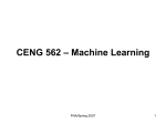 CENG 562 – Machine Learning
