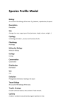 Species Profile Model