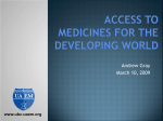 PowerPoint Presentation - Universities Allied for Essential Medicines