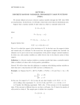 LECTURE 4 DISCRETE RANDOM VARIABLES, PROBABILITY