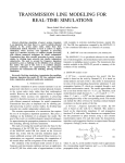 transmission line modeling for real-time simulations