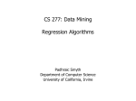 ICS 278: Data Mining Lecture 1: Introduction to Data Mining