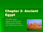 Chapter 2- Ancient Egypt - Hunt`s World of History