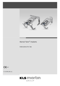 Sternal Talon® Implants