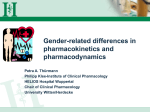 Gender Related Differences in Pharmacokinetics and