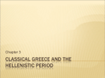 Classical Greece and the Hellenistic Period