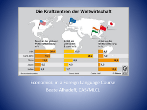Economics in a Foreign Language Course