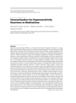 Desensitization for Hypersensitivity Reactions