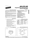MAX619 Regulated 5V Charge-Pump DC