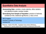 Quantitative data analysis