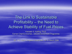 The Link to Environmentally Sustainability – Sustainable Fuel
