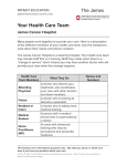 Your Health Care Team - James Cancer Hospital