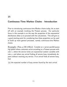 25 Continuous-Time Markov Chains