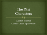 Role in the Iliad - Crestwood Local Schools
