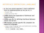 Interface Definition Language