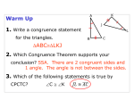 Section 4.5 - Isosceles and Equilateral Triangles