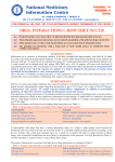 National Medicines Information Centre DRUG INTERACTIONS I