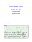 Statistical Analysis of Proportions