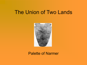 Lesson 1 Gifts of the Nile: The Union of Two Lands