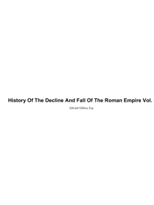 History of the Decline and Fall of the Roman Empire 3