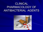 CLINICAL PHARMACOLOGY OF ANTIBACTERIAL AGENTS