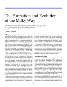The Formation and Evolution of the Milky Way