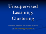 Unsupervised Learning: Clustering