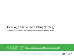Develop an Email Marketing Strategy Storyboard - Info