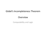 Godel`s Incompleteness Theorem