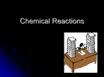 Chemical Reactions - Wando High School