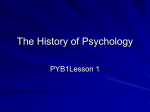 The Development of Psychology