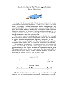 Shark attacks and the Poisson approximation Byron Schmuland