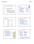 Ch02 Data Structures Stacks Example Applications of Stacks