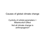 Causes of global climate change