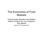 The Economics of Food Markets