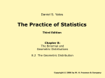 8.2 The Geometric Distribution