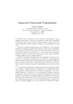 Imperative Functional Programming