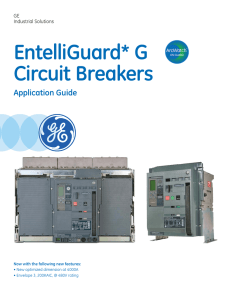 EntelliGuard G Circuit Breaker Application Guide