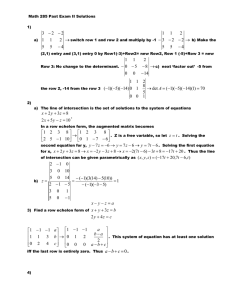 Spring 2016 Math 285 Past Exam II Solutions 3-13-16